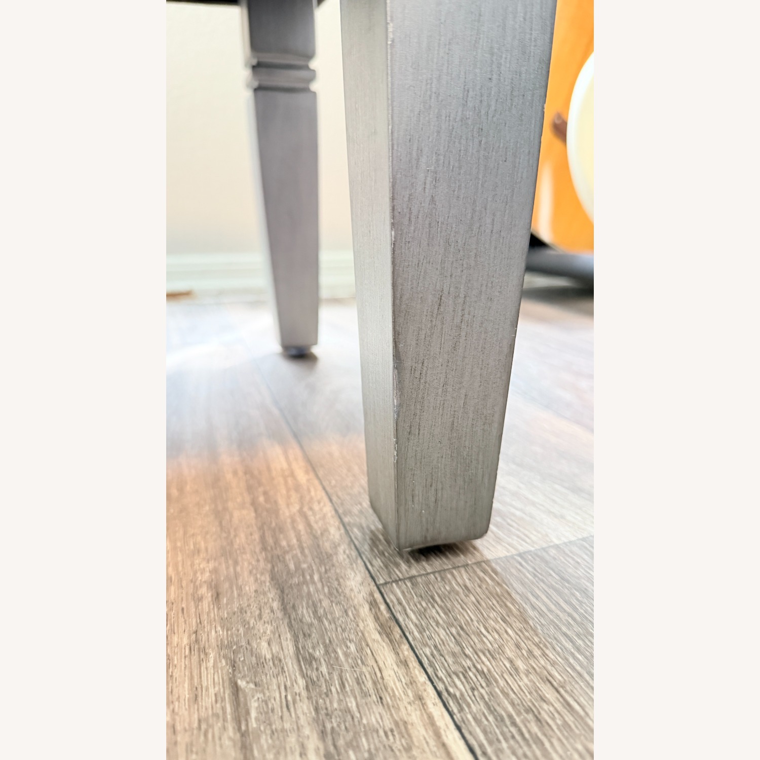 Pier 1 Imports Hayworth Light Gray Fabric Bench - image-1