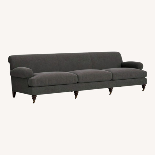 Used Anthropologie Willoughby Dark Gray Fabric 3+ Seater Sofa for sale on AptDeco