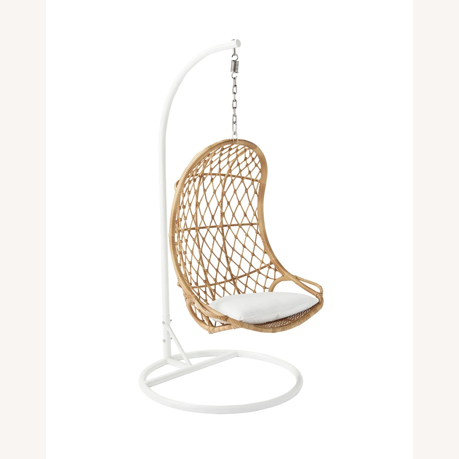 Serena & Lily Capitstrano Rattan Hanging Chair and Stand - image-3