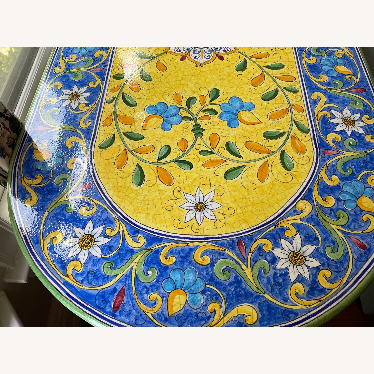 Casola Positano Yellow Ceramic Dining Table - image-2