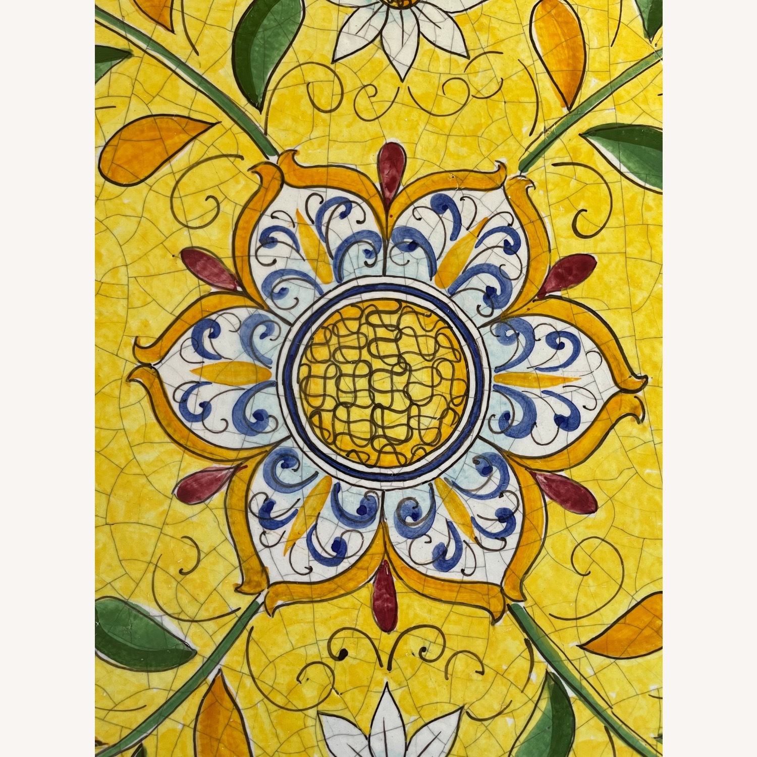 Casola Positano Yellow Ceramic Dining Table - image-9
