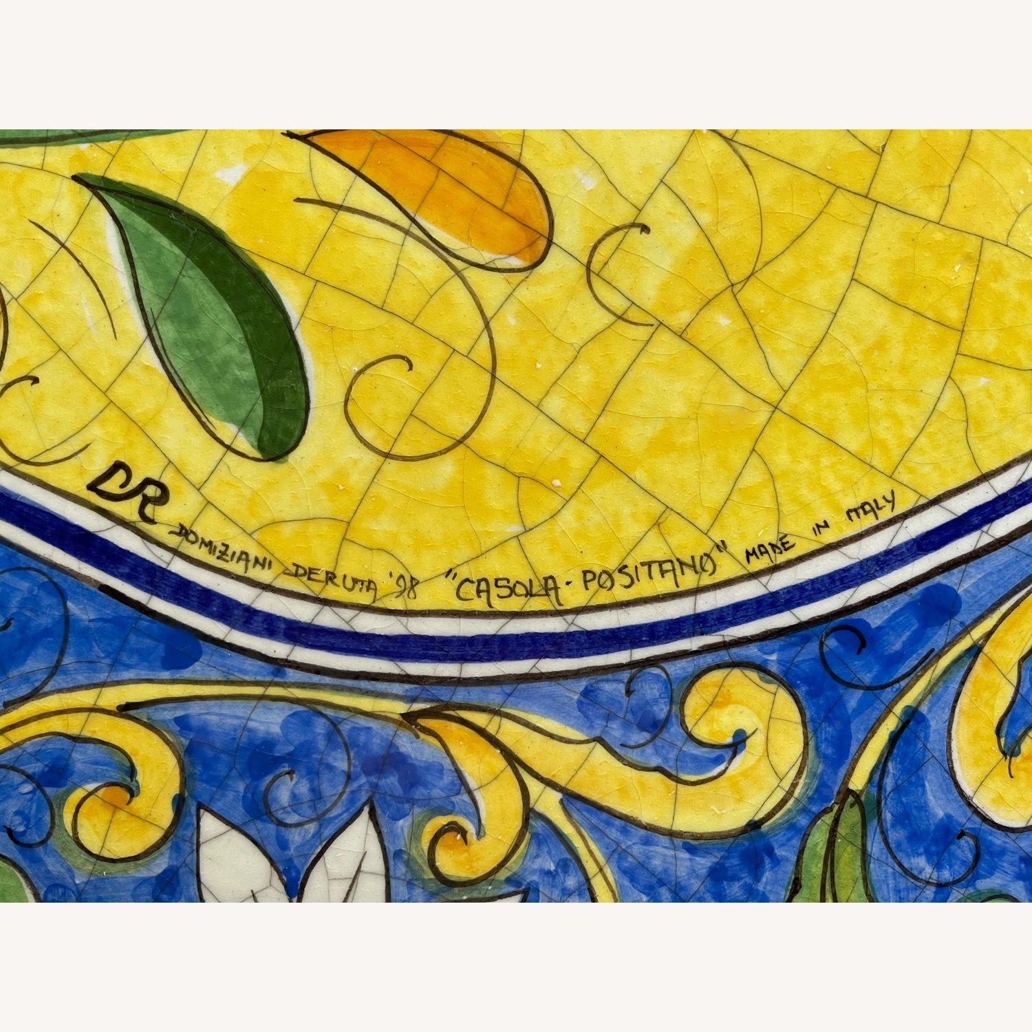 Casola Positano Yellow Ceramic Dining Table - image-5
