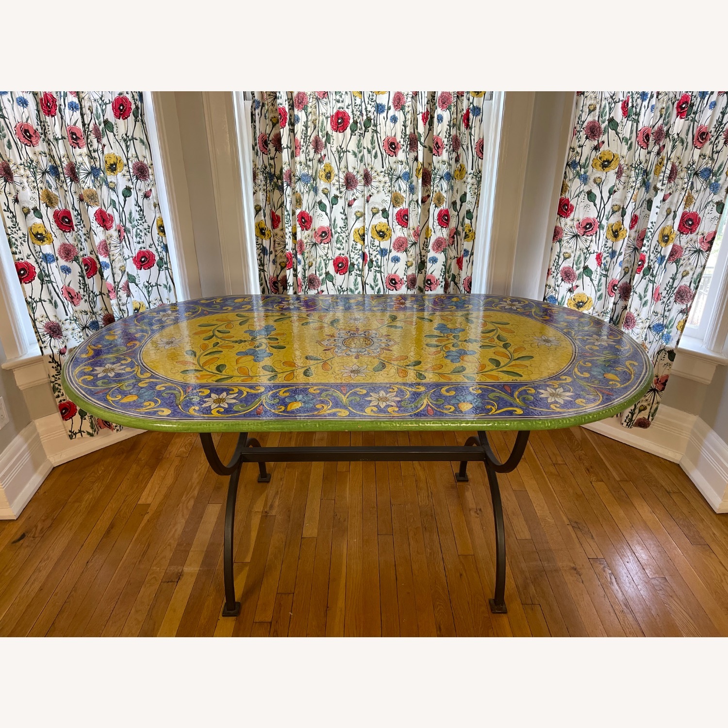 Casola Positano Yellow Ceramic Dining Table - image-4