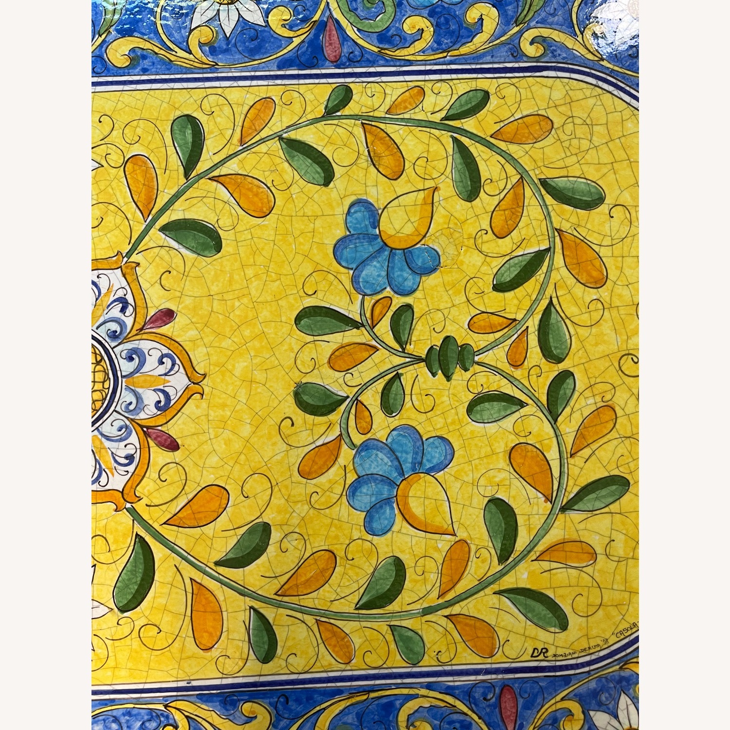 Casola Positano Yellow Ceramic Dining Table - image-14