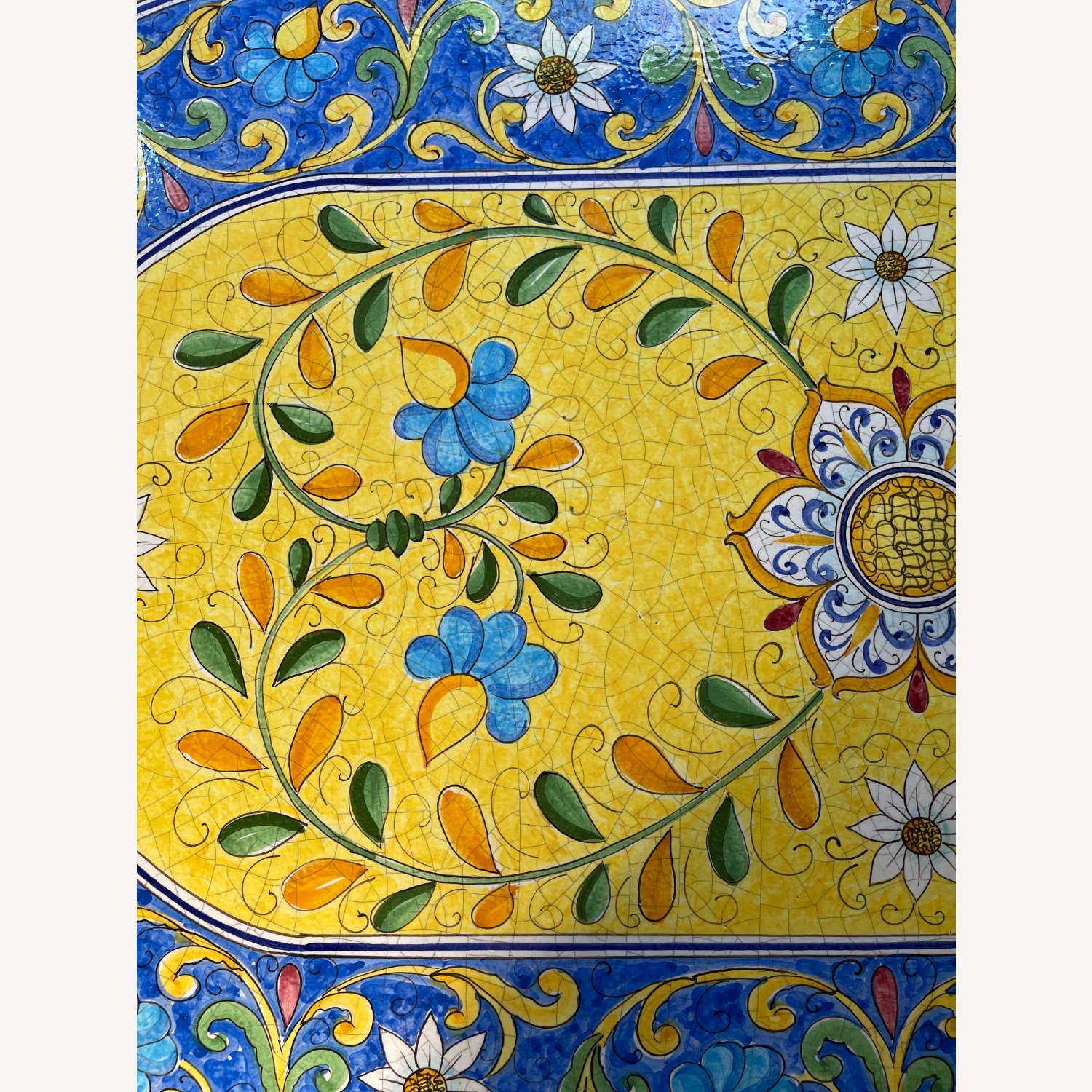 Casola Positano Yellow Ceramic Dining Table - image-12