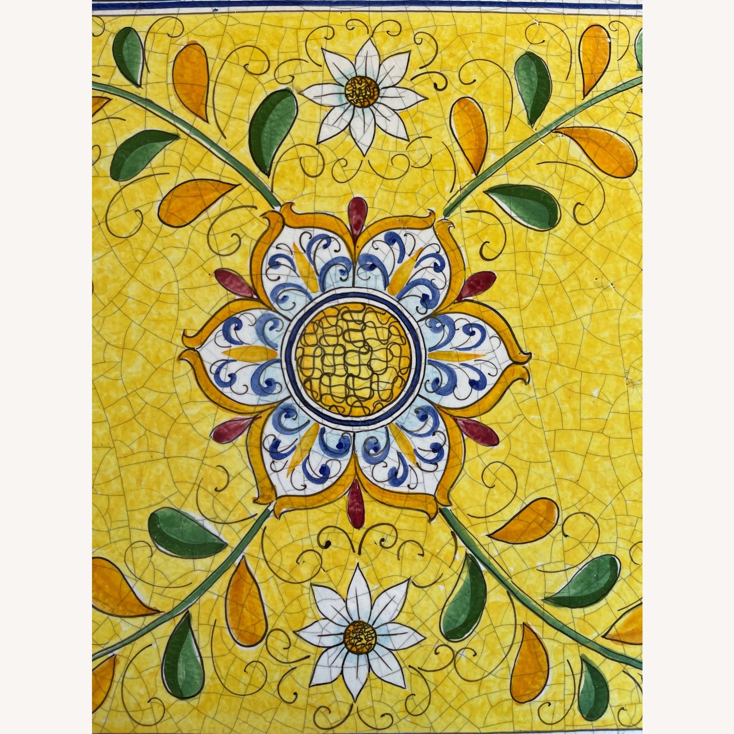 Casola Positano Yellow Ceramic Dining Table - image-8