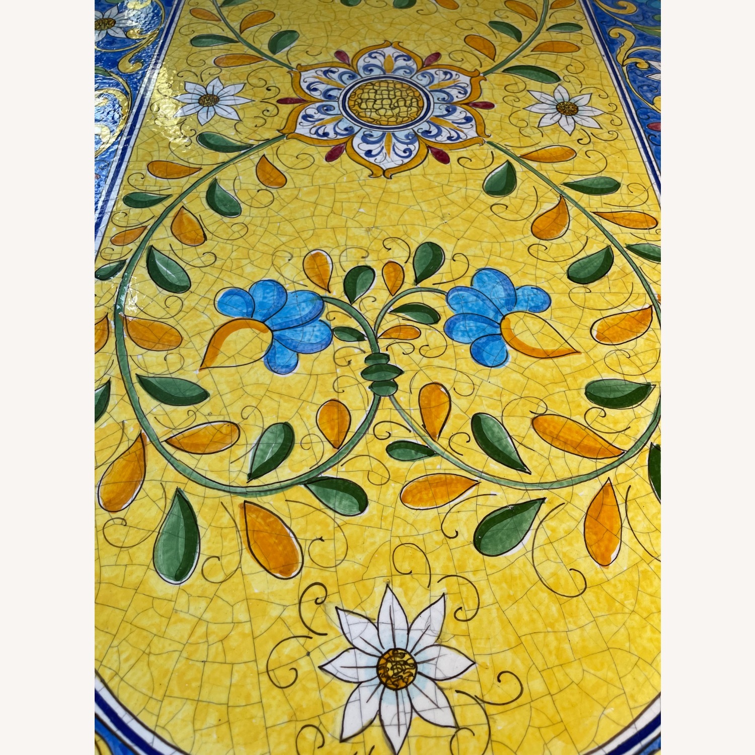 Casola Positano Yellow Ceramic Dining Table - image-7