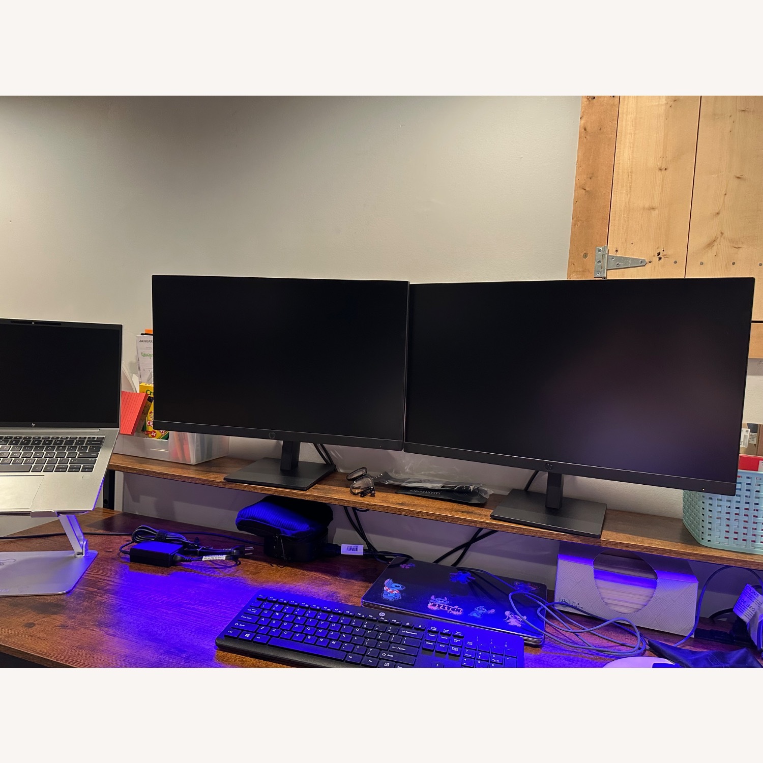 Desk with LED light strip - image-2