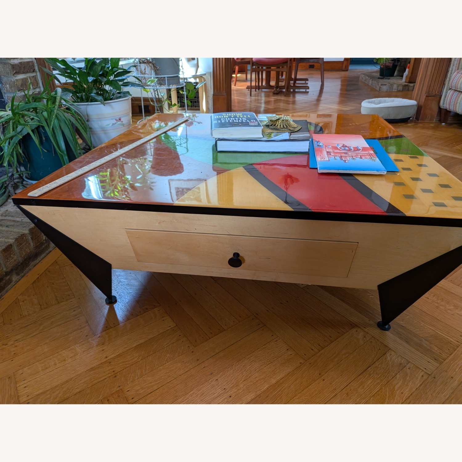 Vintage Benjamin Le Coffee Table Signed by Artist - image-4