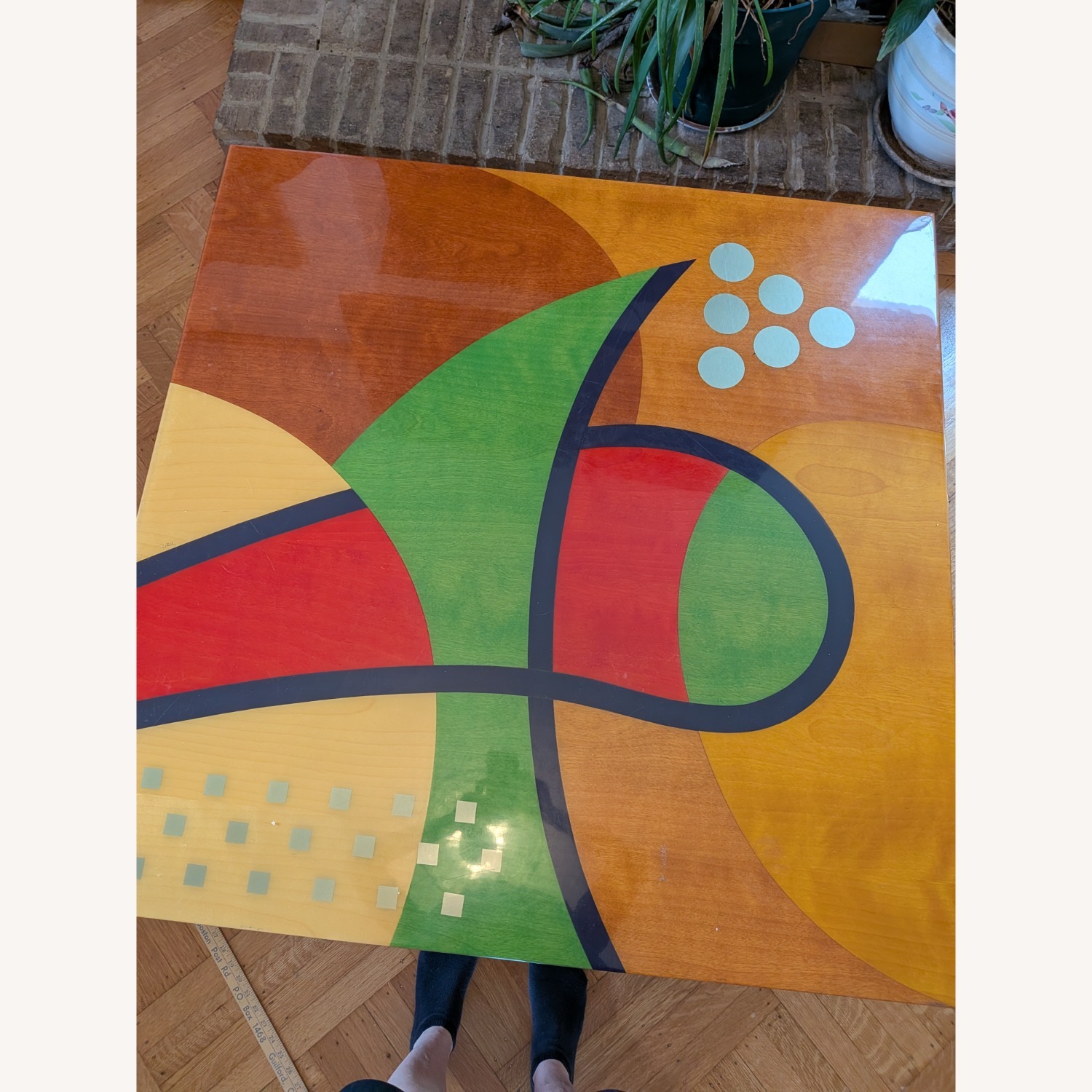 Vintage Benjamin Le Coffee Table Signed by Artist - image-2