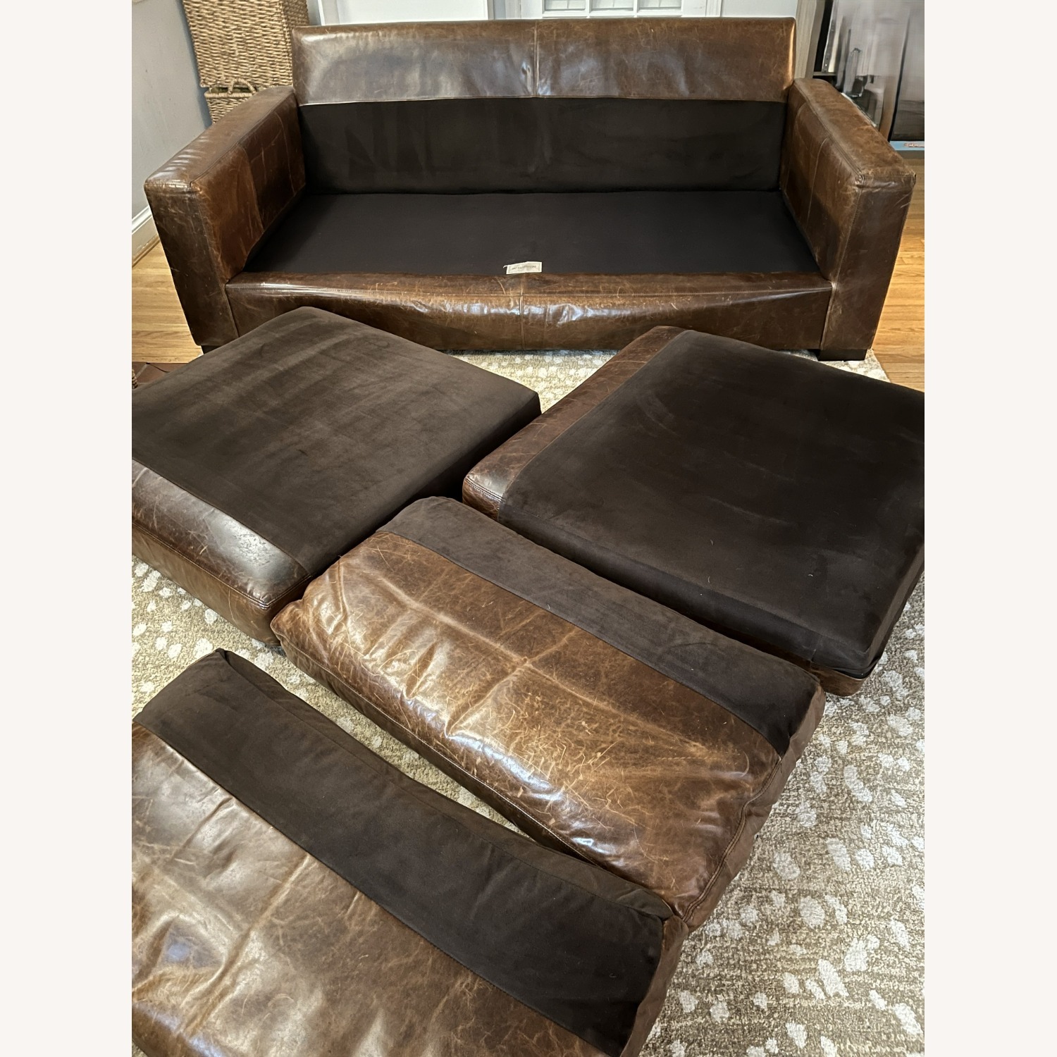 Maxwell Leather Two-Cushion Sofa - Luxe Depth - image-3