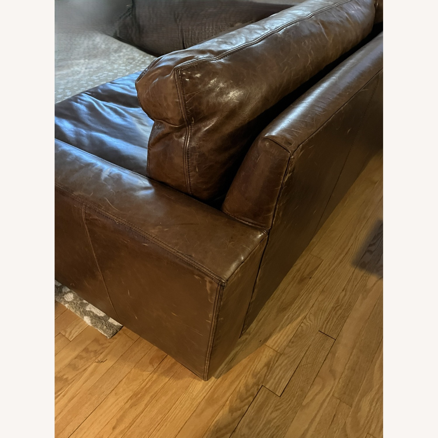 Maxwell Leather Two-Cushion Sofa - Luxe Depth - image-4