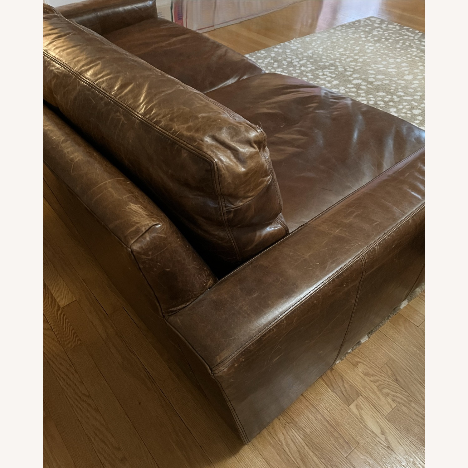 Maxwell Leather Two-Cushion Sofa - Luxe Depth - image-2