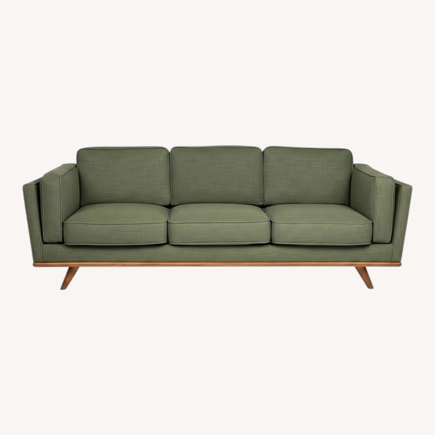 Article Timber 90” Olio Green 3 Seater Sofa - image-0