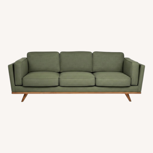 Used Article Timber 90” Olio Green 3 Seater Sofa for sale on AptDeco