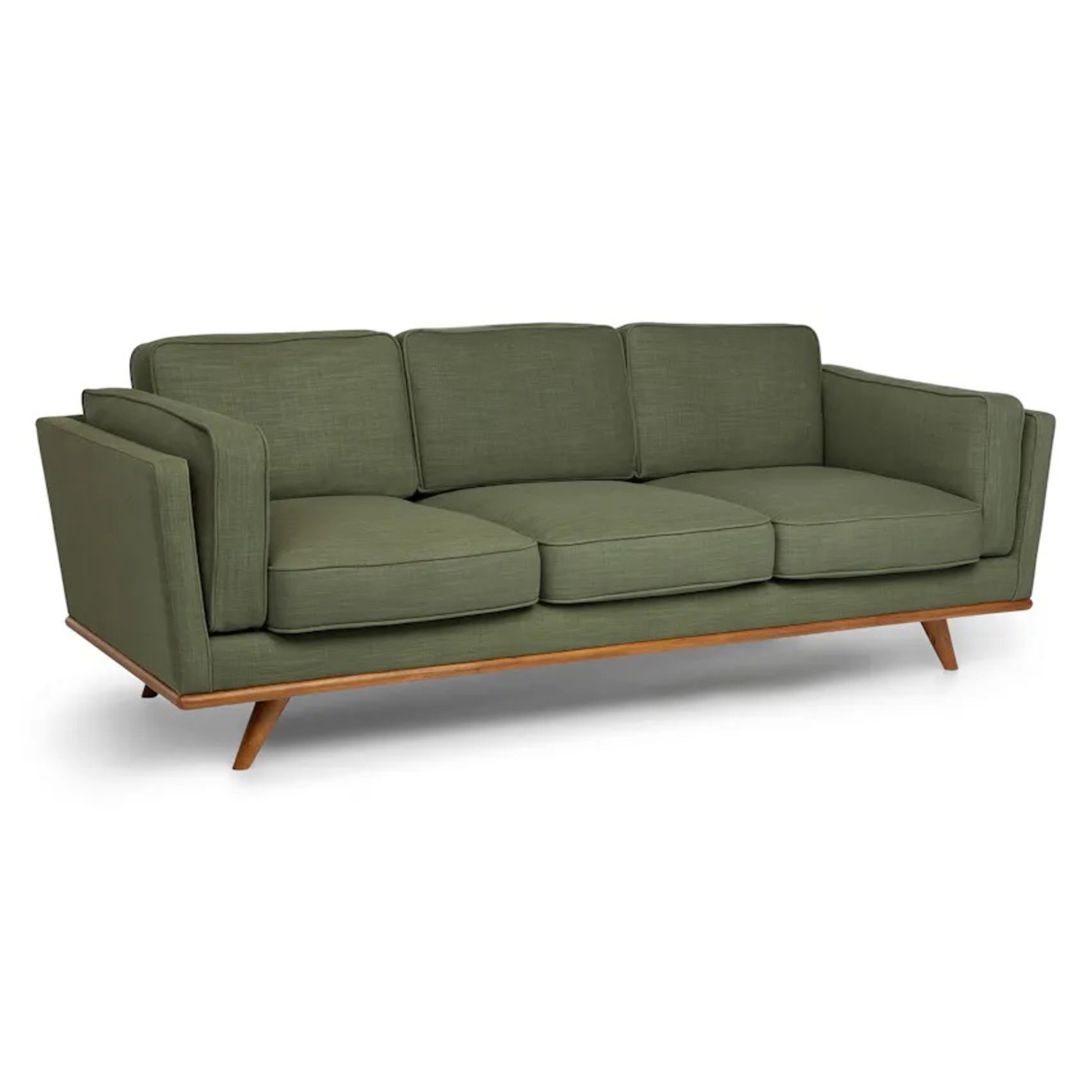 Article Timber 90” Olio Green 3 Seater Sofa - image-5