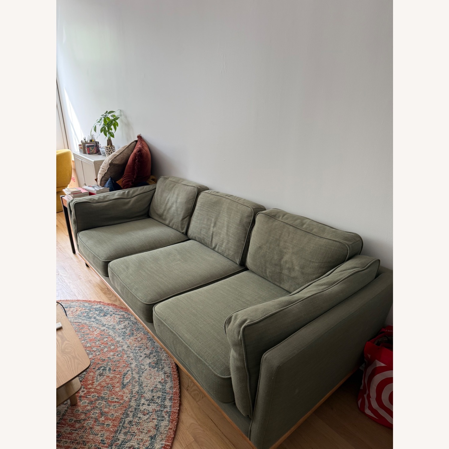 Article Timber 90” Olio Green 3 Seater Sofa - image-3