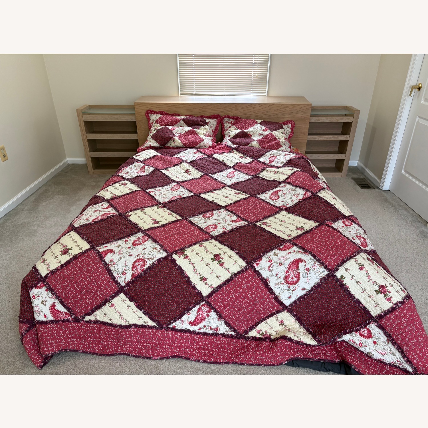 IKEA Bed with Sliding Storage and Headboard - image-3