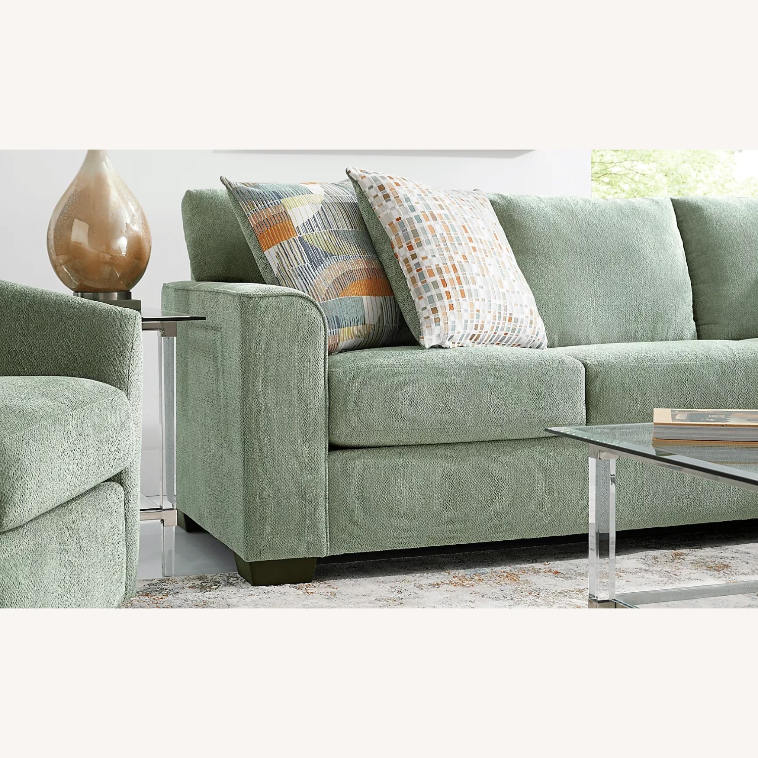 Rooms To Go Delcrest Green 3+ Seater Sofa - image-2