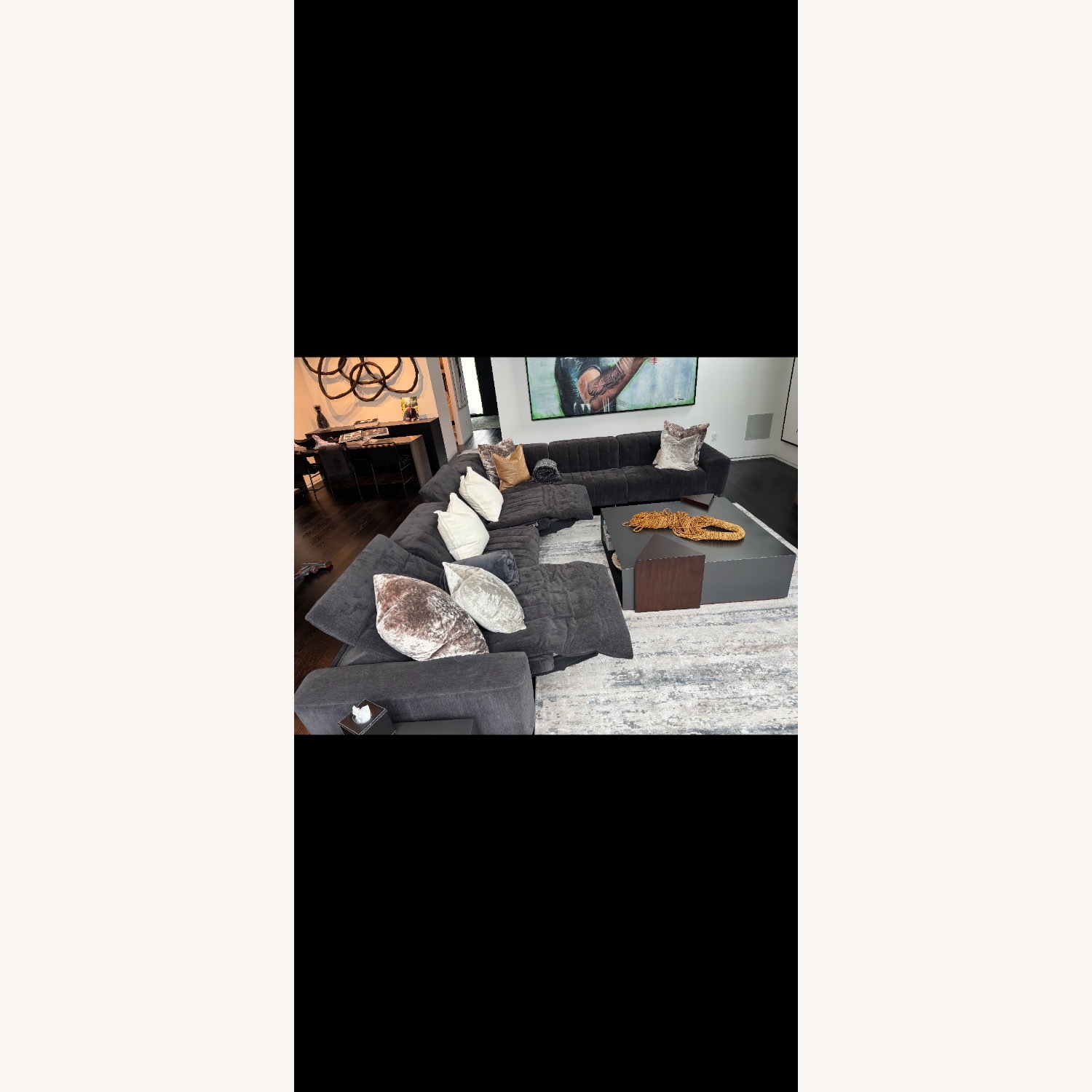 Roche Bobois Custom Grey Sectional  - image-4