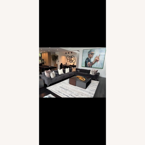 Used Roche Bobois Custom Grey Sectional for sale on AptDeco