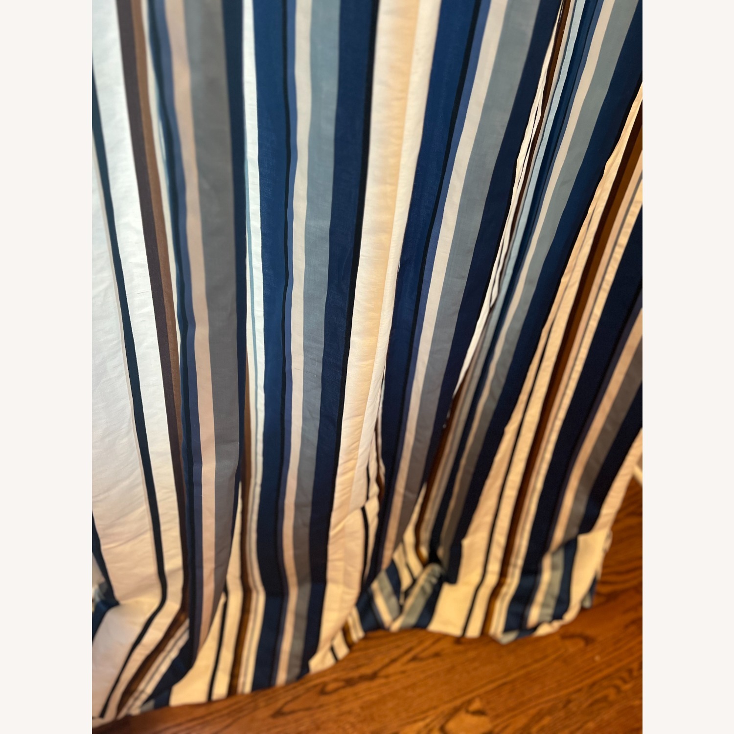 Four Custom Silk Drapery Panels - image-5