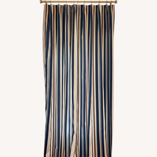 Used Four Custom Silk Drapery Panels for sale on AptDeco