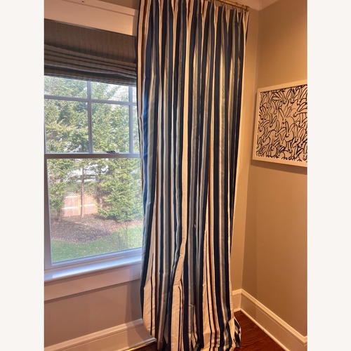 Used Four Custom Silk Drapery Panels  for sale on AptDeco
