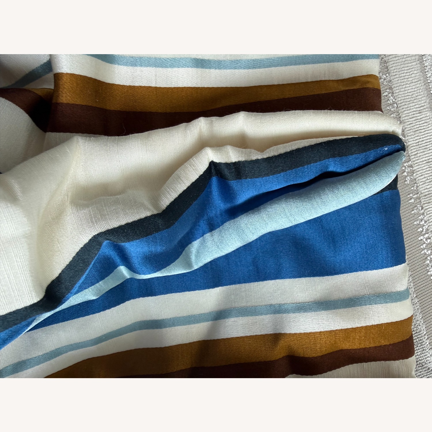 Four Custom Silk Drapery Panels - image-3