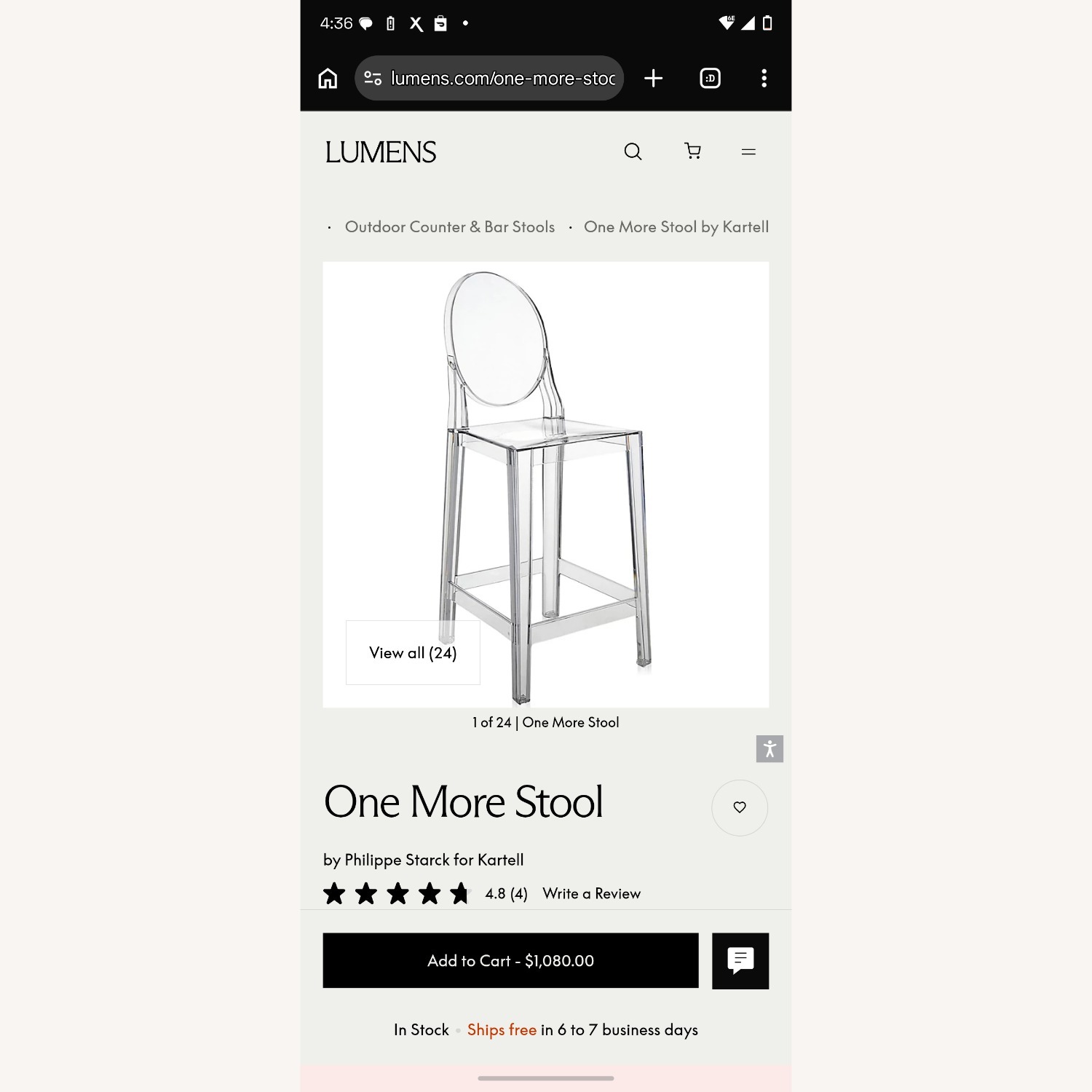 Clear Bar Stools - image-1