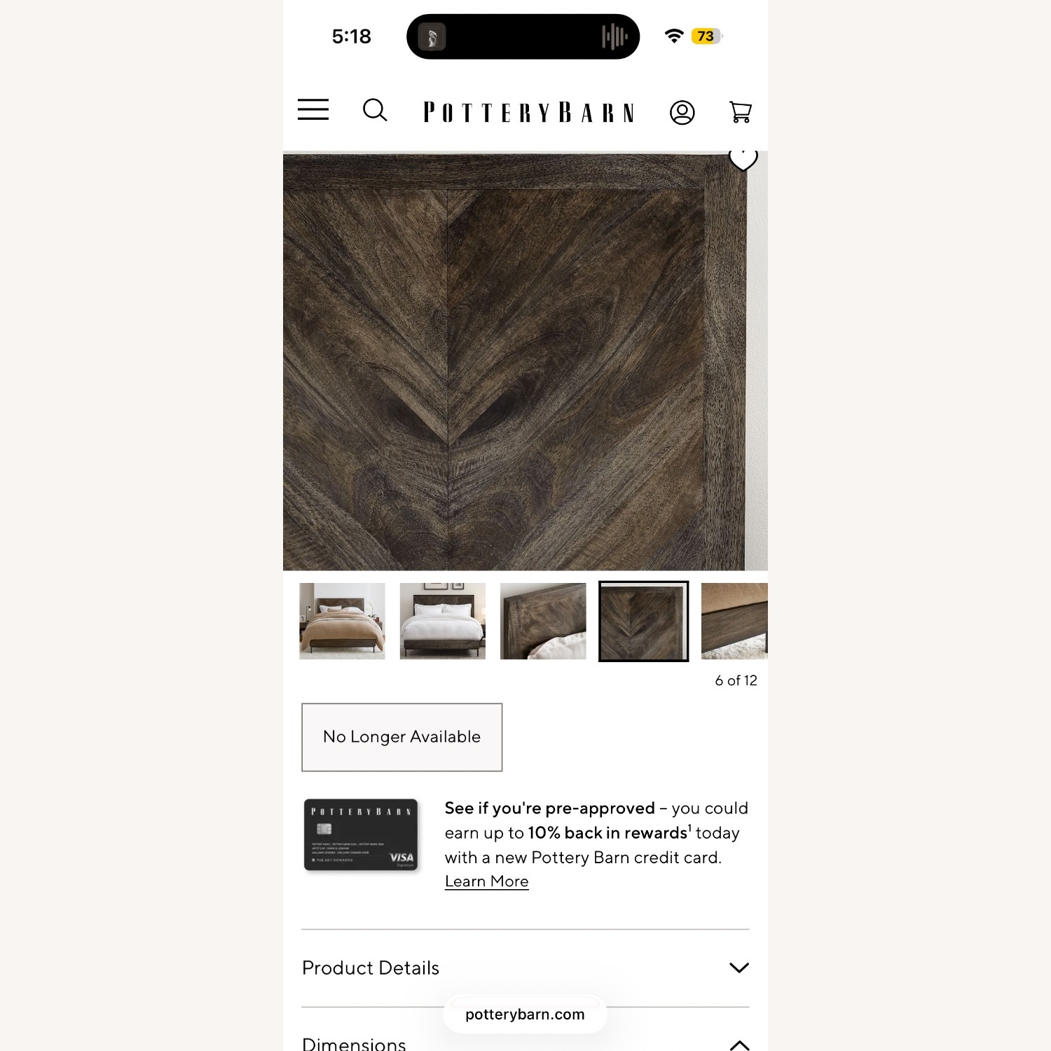 Pottery Barn Dayton Full Headboard - image-3