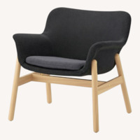 IKEA VEDBO Dark Gray Fabric Armchair