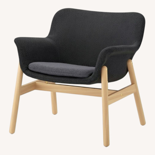 Used IKEA VEDBO Dark Gray Fabric Armchair for sale on AptDeco