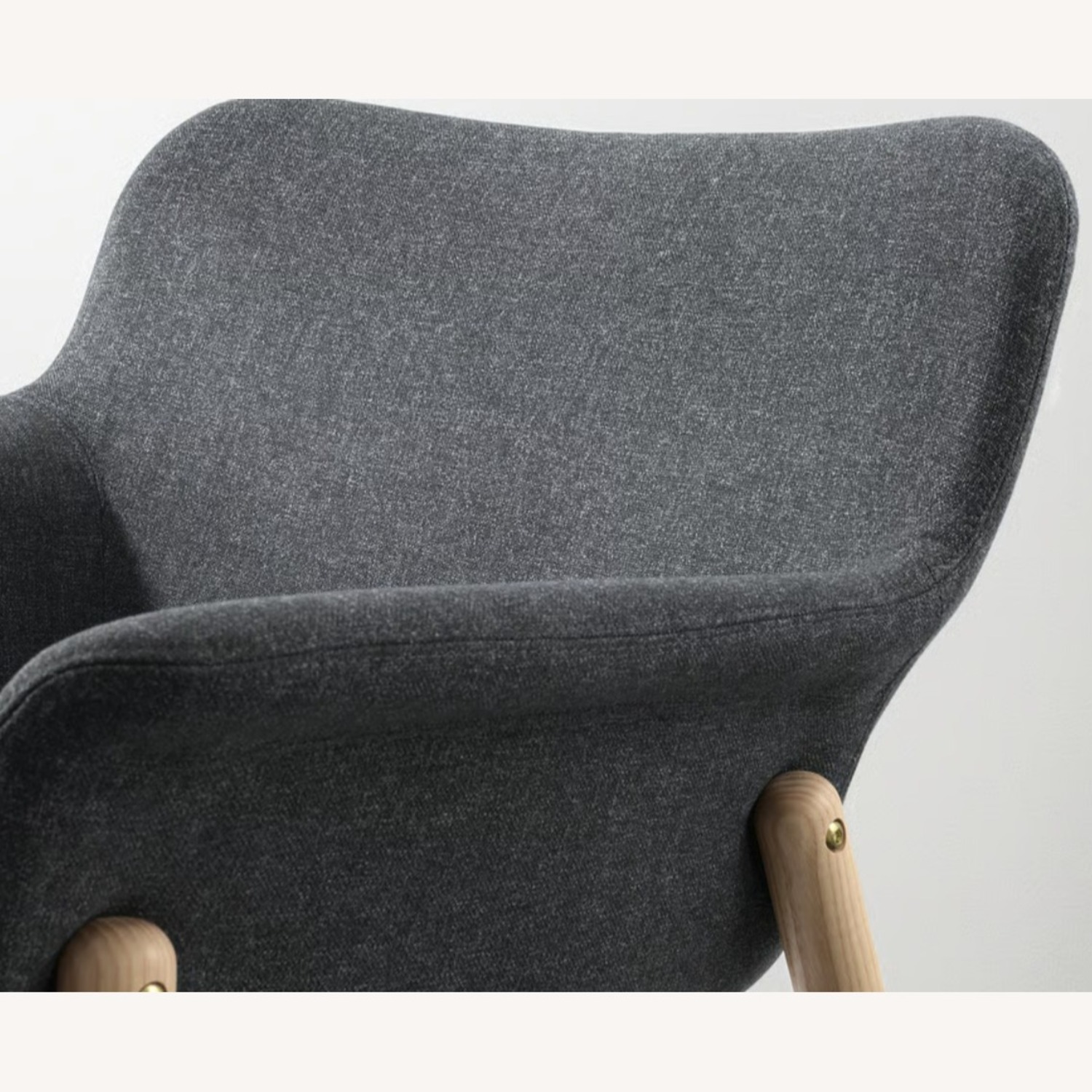 IKEA VEDBO Dark Gray Fabric Armchair - image-3