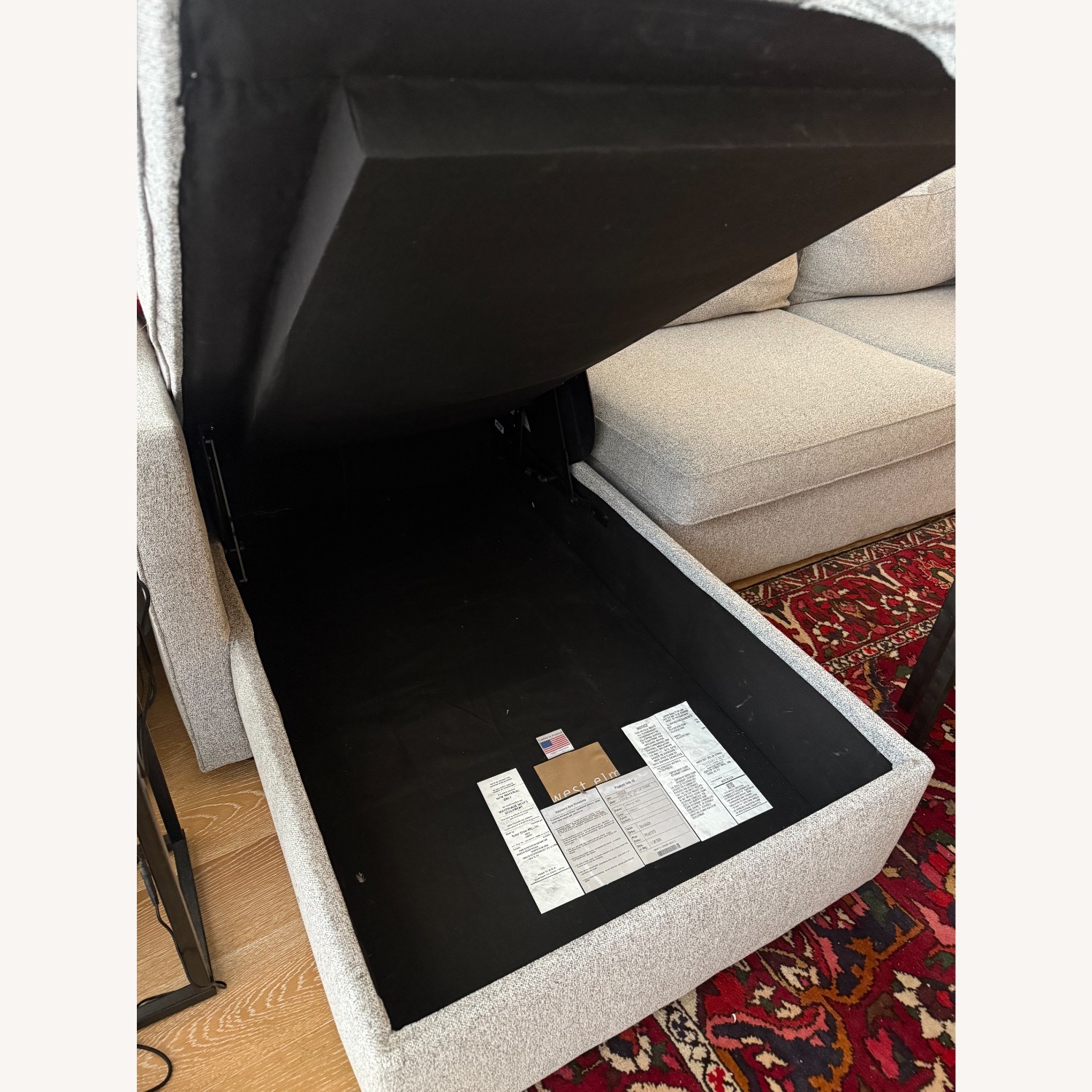 West Elm Harris 2-Piece Storage Sectional 111" - image-2