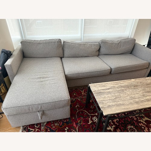 Used West Elm Harris 2-Piece Storage Sectional 111" for sale on AptDeco