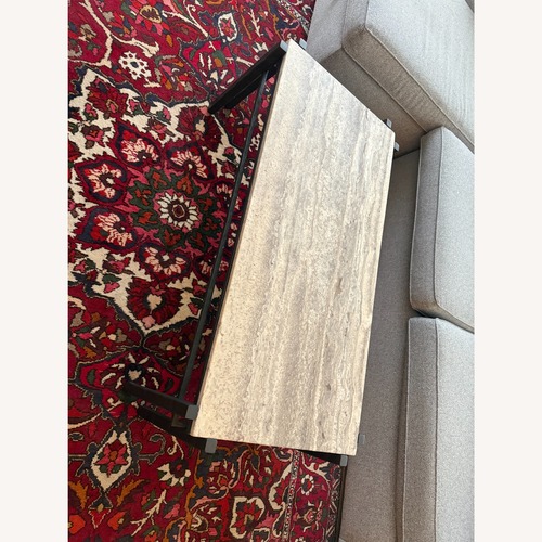 Used Crate & Barrel Marble Coffee Table for sale on AptDeco