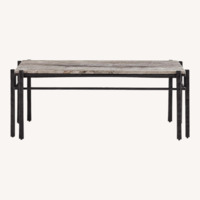 Crate & Barrel Marble Coffee Table