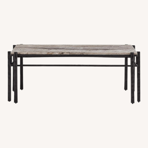 Used Crate & Barrel Marble Coffee Table for sale on AptDeco