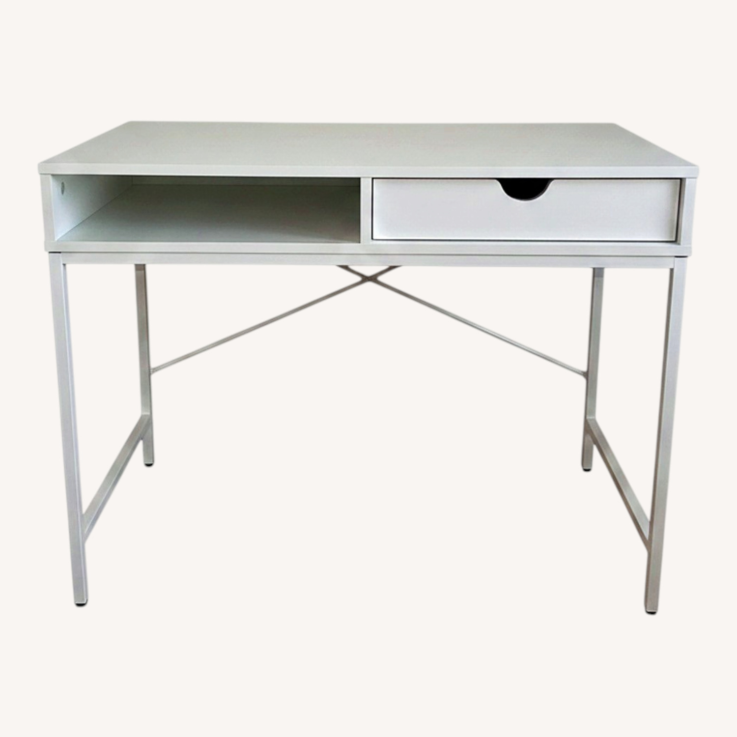 IKEA White Wood Desk - image-0