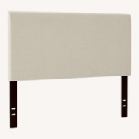 West Elm Andes Natural Fabric Headboard Size Full