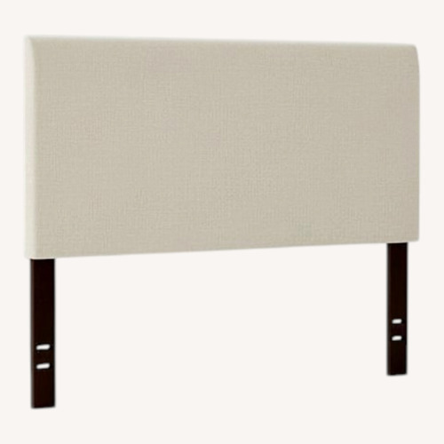 Used West Elm Andes Natural Fabric Headboard Size Full for sale on AptDeco