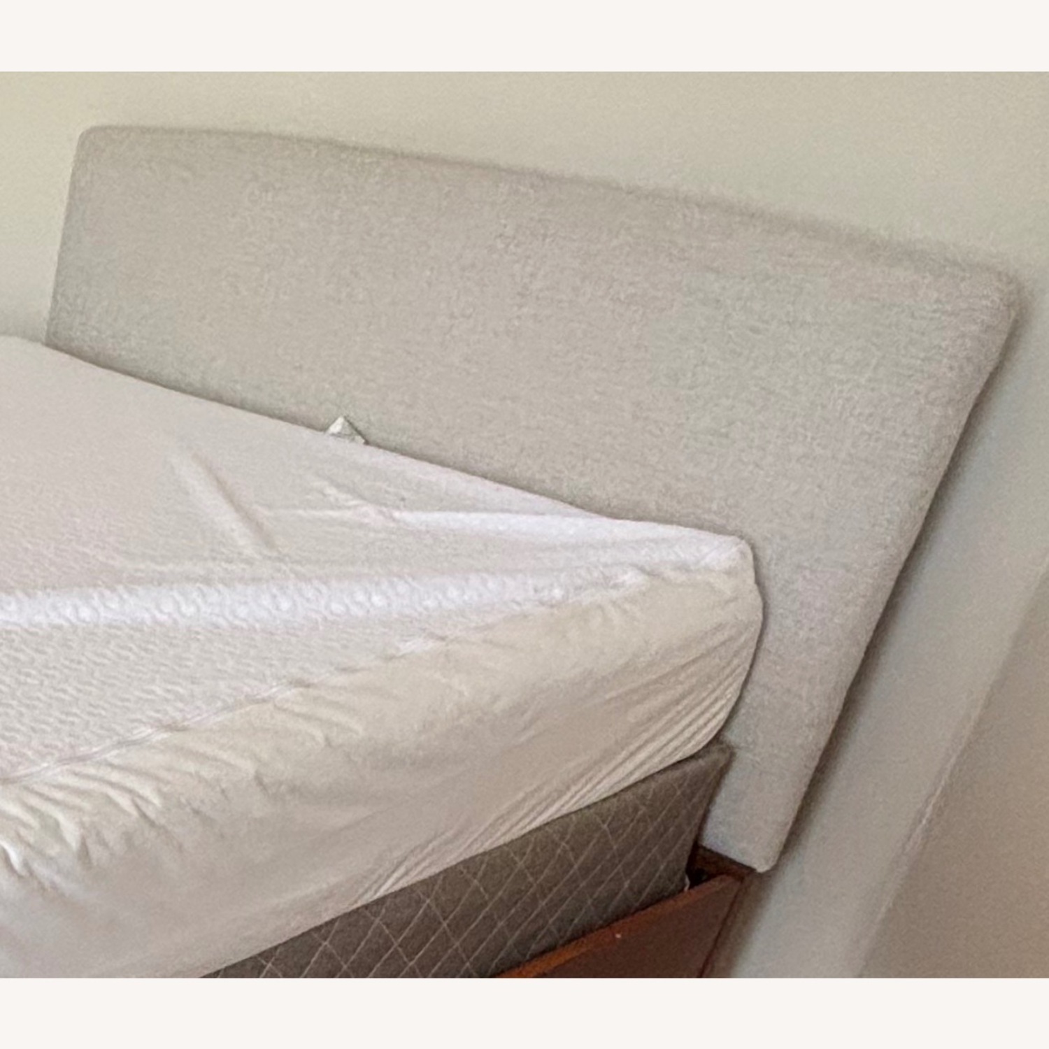 West Elm Andes Natural Fabric Headboard Size Full - image-1
