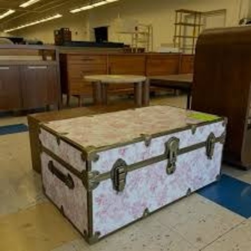 Used LoveShackFancy Garden Damask Standard Trunk Chest for sale on AptDeco