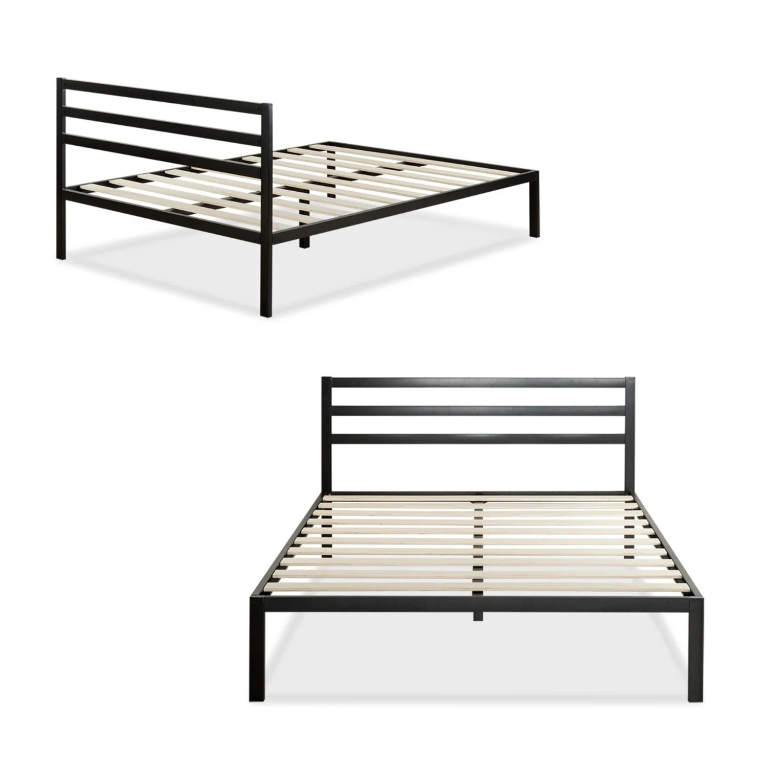 Santrell Full Size Metal Platform Bed 14" - image-2