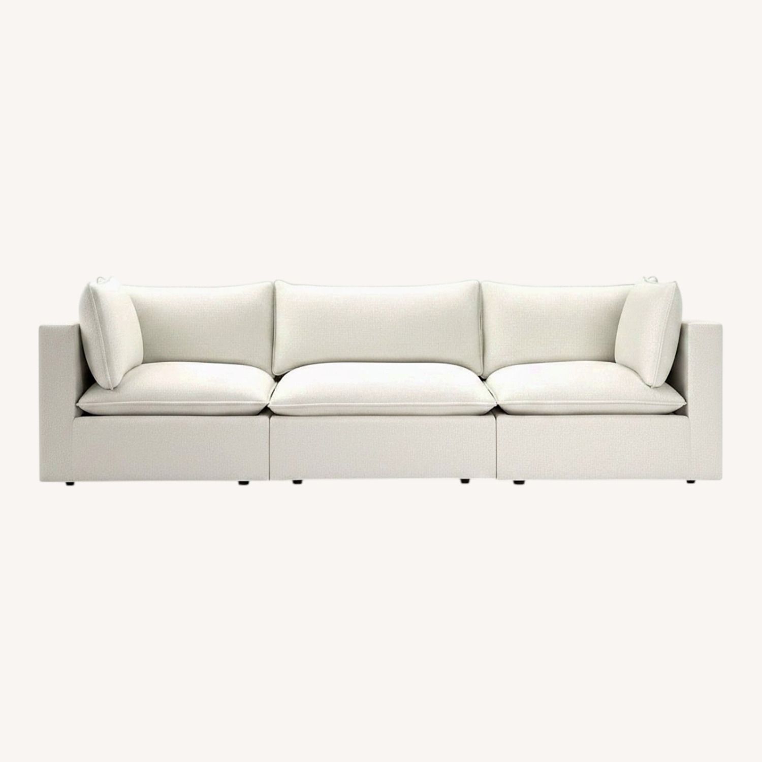 Crate & Barrel Lotus Deep Modular 3-Piece Sofa - image-0