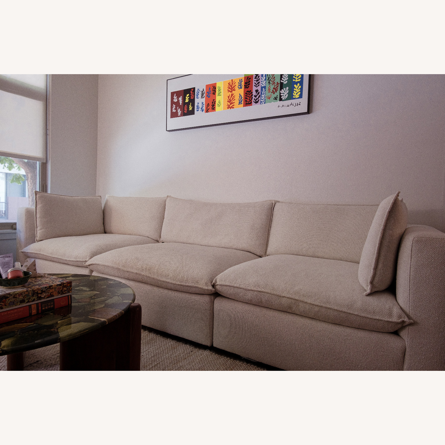 Crate & Barrel Lotus Deep Modular 3-Piece Sofa - image-2