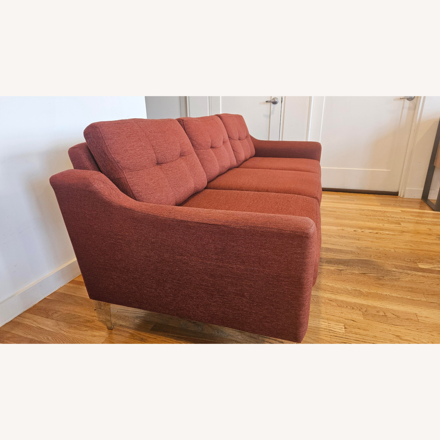 Burrow Nomad Red Fabric Modular Sofa - image-5