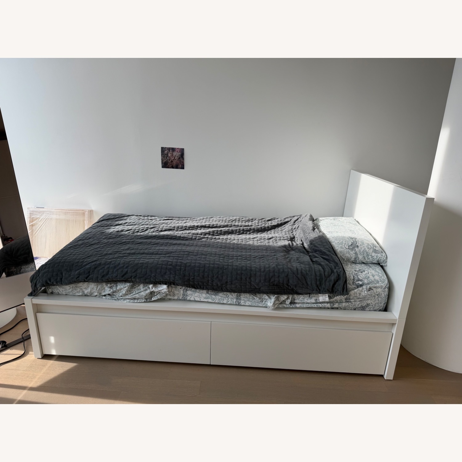 IKEA Malm White Wood Twin Bed - image-2