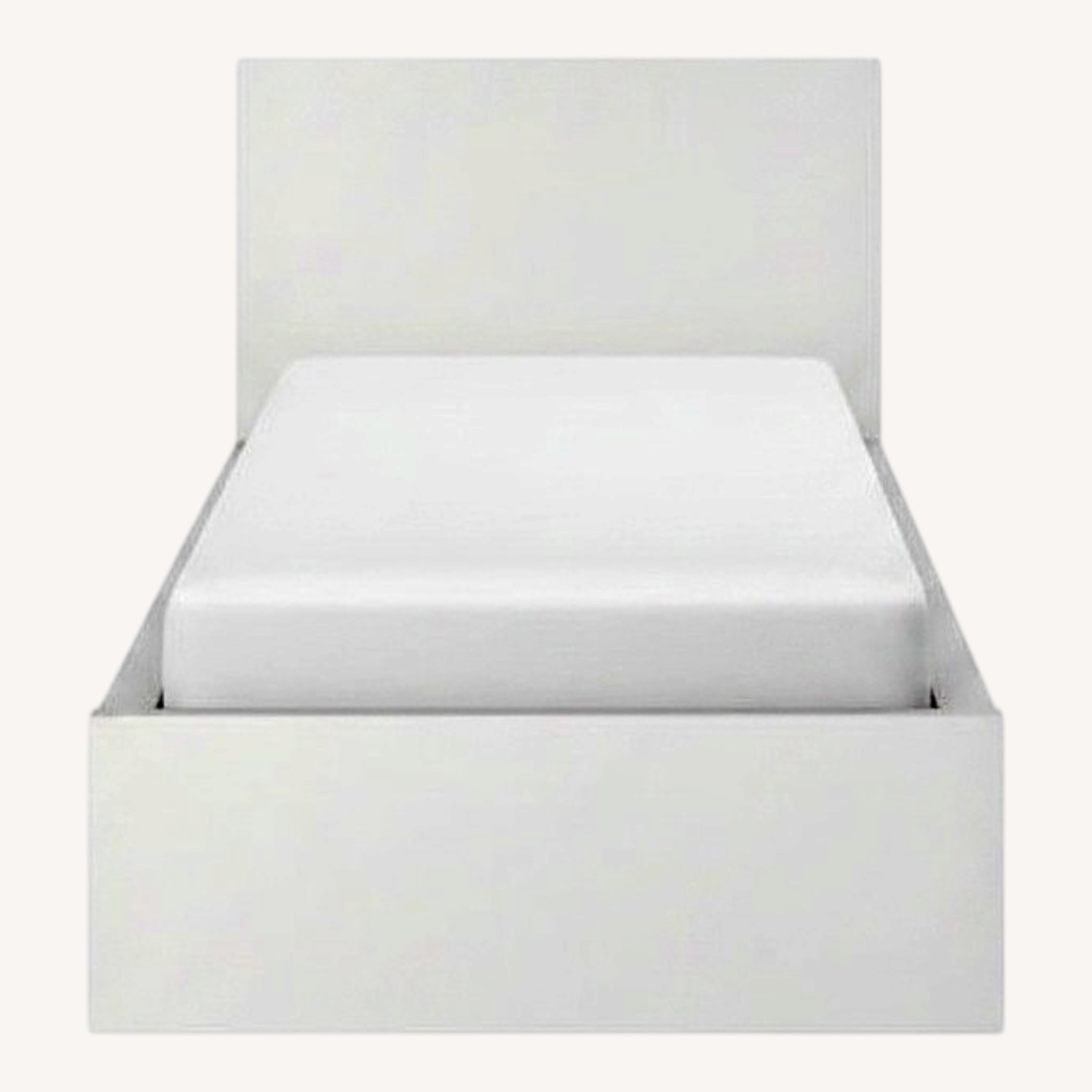 IKEA Malm White Wood Twin Bed - image-0